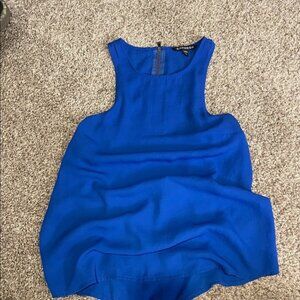 Express Royal Blue Sleeveless Blouse